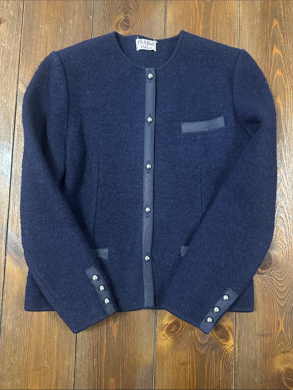 Jos A Banks Clothiers Vintage Boiled Wool Jacket